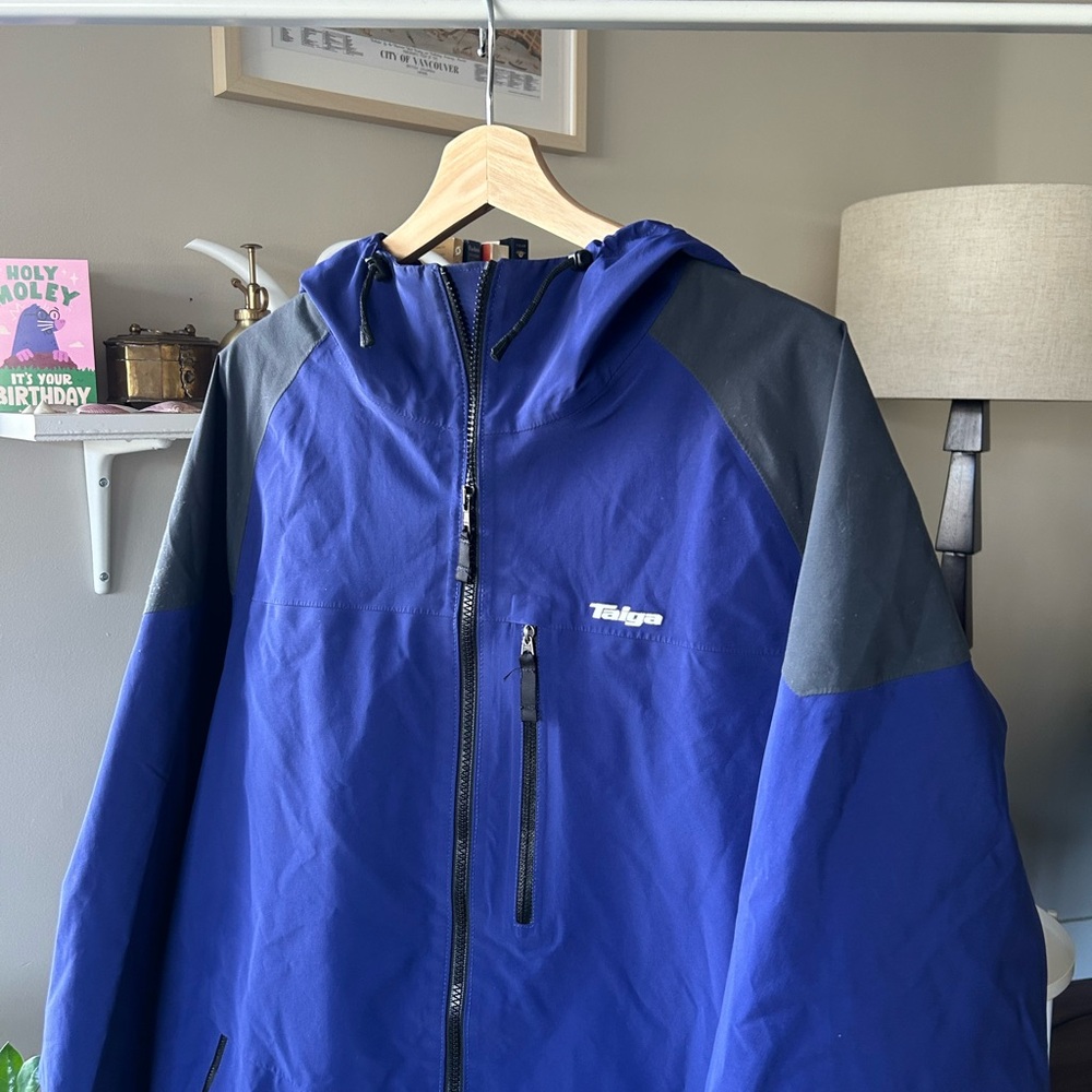 Taiga Works Torrent Purple and Black Rain Shell Jacket